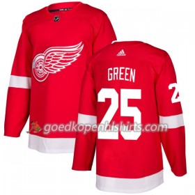 Detroit Red Wings Mike Groen 25 Adidas 2017-2018 Rood Authentic Shirt - Mannen
